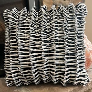 Ruffled Custom pillow cover 16x16